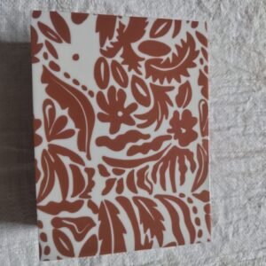 RB ARTISAN Terracotta Botanical Resin Jewellery Box for Gift Packaging & Home Decor