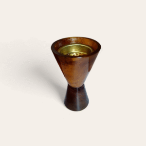 RB Artisan Brown Wood & Resin Brass Burner