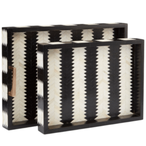 Black & White geometric Pattern Tray