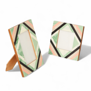 RB ARTISAN Resin Frame Set – Modern Geometric Design