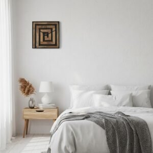 RB ARTISAN Acacia Wood Wall Clock – Creta (20" x 20")