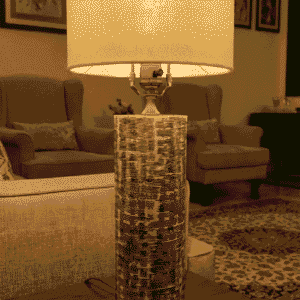 Bone Carving Table Lamp is a handcrafted decorative lighting piece designed