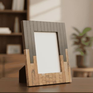 handcrafted Wood & Resin Photo Frame by RB Artisan
