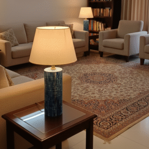 Bone Carving Table Lamp is a handcrafted decorative lighting piece designed