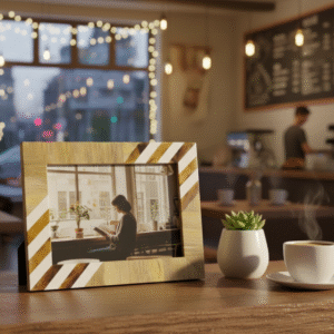 This handcrafted Resin & Wood Photo Frame from RB Artisan