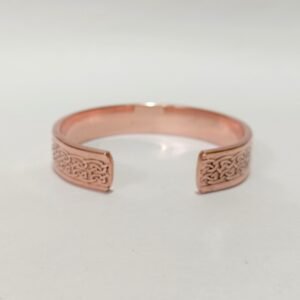 RB ARTISAN handcrafted copper magnetic bracelet celtic knot pattern cuff bangle made in India